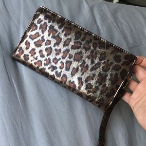 Charlotte Russe Leopard Wristlet Wallet